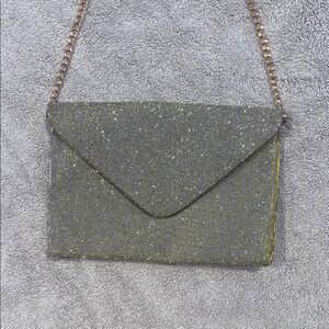 Glitter Envelope Clutch Bag